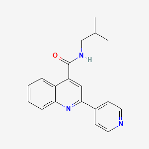 N-(2-methylpropyl)-2-(pyridin-4-yl)quinoline-4-carboxamide