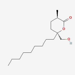 molecular formula C16H30O3 B1214769 Malyngolide CAS No. 71582-80-4
