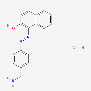 molecular formula C17H16ClN3O B1214790 1-((4-Aminomethylphenyl)aza)-2-naphthol CAS No. 51389-61-8