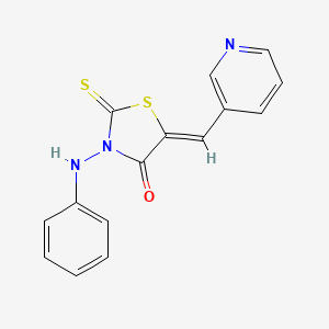 3-(Phenylamino)-5-(3-pyridylmethylene)-2-thioxo-1,3-thiazolidin-4-one