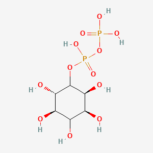 molecular formula C6H14O12P2 B1214791 Inositol-1-pyrophosphate CAS No. 55780-80-8