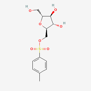 molecular formula C13H18O7S B1214796 2,5-Anhydro-1-O-(4-tolylsulfonyl)mannitol CAS No. 84447-04-1
