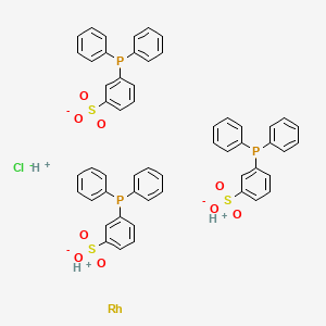 B1214808 Chlorotris(diphenylphosphinobenzene-3-sulfonate)rhodium (I) CAS No. 75813-17-1