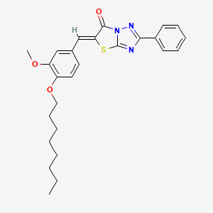 (5Z)-5-[3-methoxy-4-(octyloxy)benzylidene]-2-phenyl[1,3]thiazolo[3,2-b][1,2,4]triazol-6(5H)-one