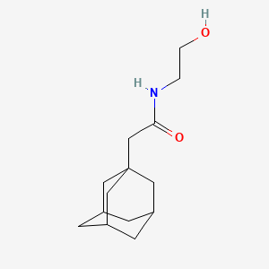 molecular formula C14H23NO2 B12148149 2-(adamantan-1-yl)-N-(2-hydroxyethyl)acetamide 