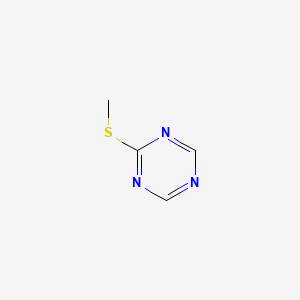 molecular formula C4H5N3S B1214821 2-(甲硫基)-1,3,5-三嗪 CAS No. 26292-91-1
