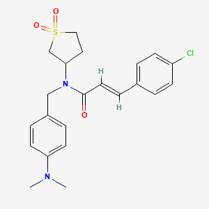 (2E)-3-(4-chlorophenyl)-N-[4-(dimethylamino)benzyl]-N-(1,1-dioxidotetrahydrothiophen-3-yl)prop-2-enamide