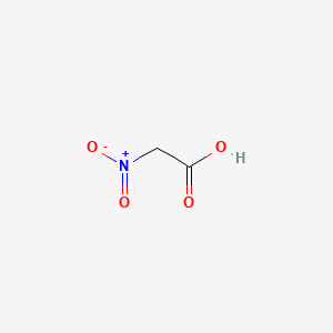 molecular formula C2H3NO4 B1214830 Nitroacetic acid CAS No. 625-75-2