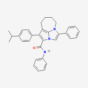 N,4-diphenyl-1-[4-(propan-2-yl)phenyl]-5,6,7,8-tetrahydro-2a,4a-diazacyclopenta[cd]azulene-2-carboxamide