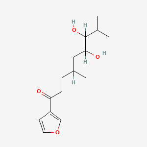 molecular formula C15H24O4 B1214832 Dihydro-7-hydroxymyoporone CAS No. 66472-04-6