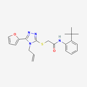 N-(2-tert-butylphenyl)-2-{[5-(furan-2-yl)-4-(prop-2-en-1-yl)-4H-1,2,4-triazol-3-yl]sulfanyl}acetamide