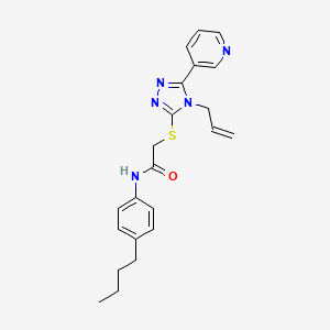 N-(4-butylphenyl)-2-{[4-(prop-2-en-1-yl)-5-(pyridin-3-yl)-4H-1,2,4-triazol-3-yl]sulfanyl}acetamide