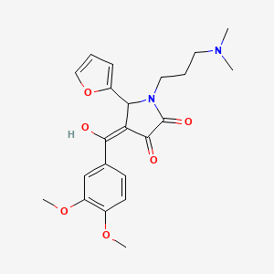 4-[(3,4-dimethoxyphenyl)carbonyl]-1-[3-(dimethylamino)propyl]-5-(furan-2-yl)-3-hydroxy-1,5-dihydro-2H-pyrrol-2-one