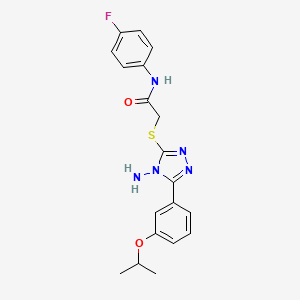 2-{4-amino-5-[3-(methylethoxy)phenyl](1,2,4-triazol-3-ylthio)}-N-(4-fluorophen yl)acetamide