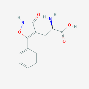 molecular formula C12H12N2O4 B121485 2-氨基-3-(3-羟基-5-苯基异恶唑-4-基)丙酸 CAS No. 154420-28-7