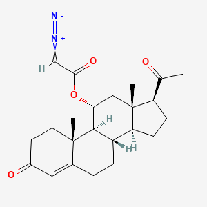 molecular formula C23H30N2O4 B1214870 11alpha-Diazoacetate progesterone CAS No. 86271-88-7