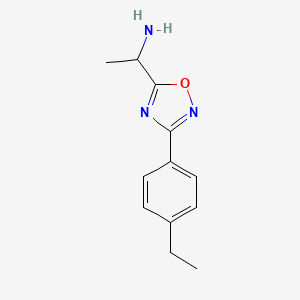 1-[3-(4-Ethylphenyl)-1,2,4-oxadiazol-5-yl]ethan-1-amine