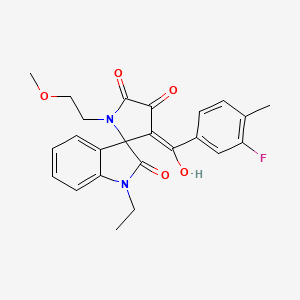 1-ethyl-3'-[(3-fluoro-4-methylphenyl)carbonyl]-4'-hydroxy-1'-(2-methoxyethyl)spiro[indole-3,2'-pyrrole]-2,5'(1H,1'H)-dione