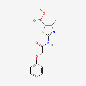 4-Methyl-2-(2-phenoxy-acetylamino)-thiazole-5-carboxylic acid methyl ester