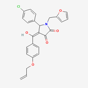 4-(4-(Allyloxy)benzoyl)-5-(4-chlorophenyl)-1-(furan-2-ylmethyl)-3-hydroxy-1H-pyrrol-2(5H)-one