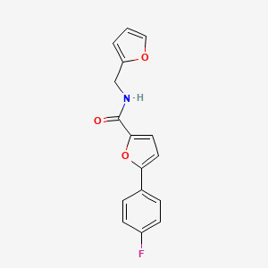 5-(4-fluorophenyl)-N-(furan-2-ylmethyl)furan-2-carboxamide