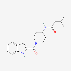 N-[1-(1H-indol-2-ylcarbonyl)piperidin-4-yl]-3-methylbutanamide