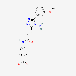 methyl 4-[({[4-amino-5-(3-ethoxyphenyl)-4H-1,2,4-triazol-3-yl]sulfanyl}acetyl)amino]benzoate