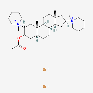 1,1'-((2beta,3alpha,5alpha,16beta)-3-(Acetyloxy)androstane-2,16-diyl)bis(1-methylpiperidinium), dibromide