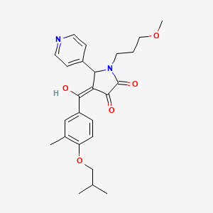 3-hydroxy-1-(3-methoxypropyl)-4-{[3-methyl-4-(2-methylpropoxy)phenyl]carbonyl}-5-(pyridin-4-yl)-1,5-dihydro-2H-pyrrol-2-one