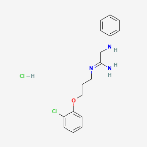 alpha-Anilino-N-2-(3-chlorophenoxy)propylacetamidine