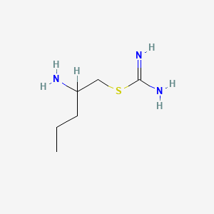 molecular formula C6H15N3S B1214902 2-Aminopentyl carbamimidothioate CAS No. 77044-77-0