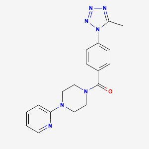 [4-(5-methyl-1H-tetrazol-1-yl)phenyl][4-(pyridin-2-yl)piperazin-1-yl]methanone