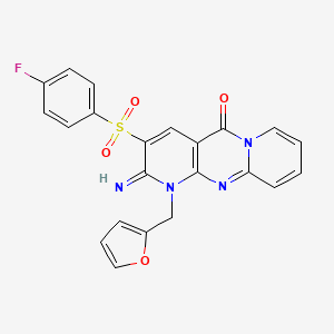 molecular formula C22H15FN4O4S B12149179 C22H15FN4O4S 