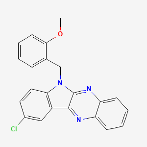 9-chloro-6-(2-methoxybenzyl)-6H-indolo[2,3-b]quinoxaline