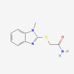 2-[(1-methyl-1H-benzimidazol-2-yl)thio]acetamide