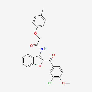 N-{2-[(3-chloro-4-methoxyphenyl)carbonyl]-1-benzofuran-3-yl}-2-(4-methylphenoxy)acetamide