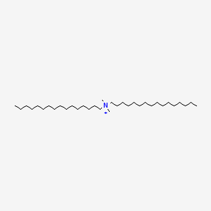 molecular formula C34H72N+ B1214940 Dimethyldipalmitylammonium CAS No. 42187-36-0