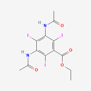 molecular formula C13H13I3N2O4 B1214941 Ethyl diatrizoate CAS No. 2168-75-4