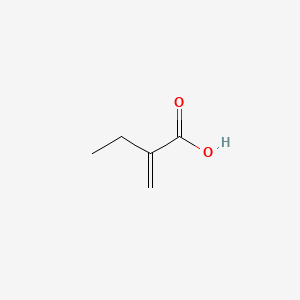 molecular formula C5H8O2 B1214942 2-乙基丙烯酸 CAS No. 3586-58-1