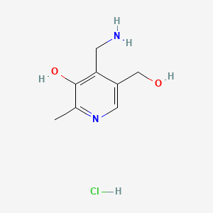 molecular formula C8H13ClN2O2 B1214946 Pyridoxamine hydrochloride CAS No. 5103-96-8