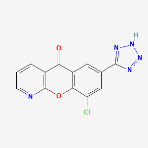 molecular formula C13H6ClN5O2 B1214957 Traxanox CAS No. 58712-69-9