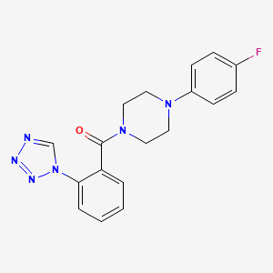 [4-(4-fluorophenyl)piperazin-1-yl][2-(1H-tetrazol-1-yl)phenyl]methanone