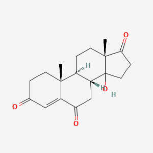 molecular formula C19H24O4 B1214964 14-Hydroxyandrost-4-ene-3,6,17-trione 