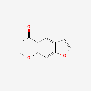 molecular formula C11H6O3 B1214965 Furanochromone CAS No. 67777-61-1