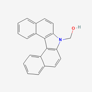molecular formula C21H15NO B1214969 N-Hydroxymethyl-7H-dibenzo(c,g)carbazole CAS No. 91000-16-7