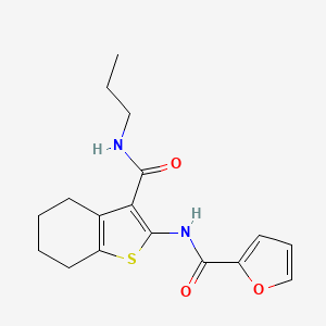 N-[3-(propylcarbamoyl)-4,5,6,7-tetrahydro-1-benzothiophen-2-yl]furan-2-carboxamide