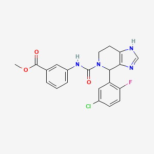 molecular formula C21H18ClFN4O3 B12149738 methyl 3-({[4-(5-chloro-2-fluorophenyl)-3,4,6,7-tetrahydro-5H-imidazo[4,5-c]pyridin-5-yl]carbonyl}amino)benzoate 