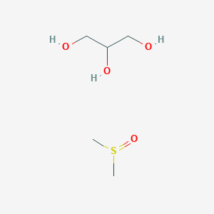 molecular formula C5H14O4S B1214975 1,2,3-Propanetriol, mixt. with sulfinylbis(methane) CAS No. 79682-30-7