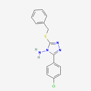 3-(benzylsulfanyl)-5-(4-chlorophenyl)-4H-1,2,4-triazol-4-amine