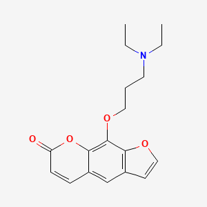 molecular formula C18H21NO4 B1214982 8-(3-Diethylaminopropoxy)psoralen CAS No. 85079-39-6